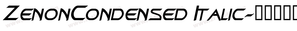 ZenonCondensed Italic字体转换